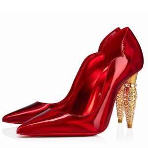 Replica Christian Louboutin Red Patent New Very Prive 100mm Pumps
