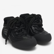 Alexander McQueen Women's Flexion Sneakers in Black Leather