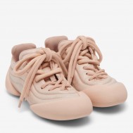 Alexander McQueen Women's Flexion Sneakers in Nude Leather