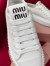 Miu Miu Women's Sneakers in White Fabric