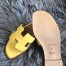 Hermes Oran Slide Sandals In Yellow Swift Calfskin
