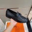 Hermes Men's Destin Loafers In Black Calfskin