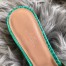 Hermes Oasis Slide Sandals In Bamboo Niloticus Crocodile Shiny Skin