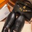 Hermes Women's Ancora Loafers In Black Goatskin