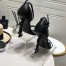 Saint Laurent Opyum 110 Black Sandals with Black YSL Heel